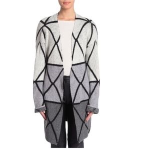 JOSEPH A Ombre Grid Cardigan